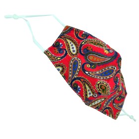 Multifunctional fabric mask printed red CLASSIC