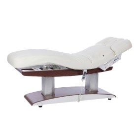 Electric aesthetic bed SPA TROCH with dark base made of natural wood (4 motors)