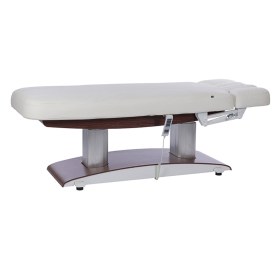 Electric aesthetic bed SPA TROCH with dark base made of natural wood (4 motors)