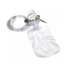 Oxygen mask with non-inhalable adult bag