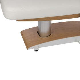 Electric beauty bed SPA TROCH with light base made of natural wood (4 motors)