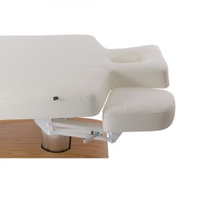 Electric beauty bed SPA TROCH with light base made of natural wood (4 motors)