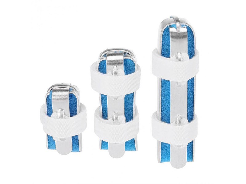 Set Of Aluminum Finger Splints With 3 Size Bindings Set Of Aluminum Finger Splints With 3 Size Bindings