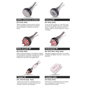 Multifunction Slimming device LIPOLASER CAVITATION VACUUM  RADIOFREQUENCY 