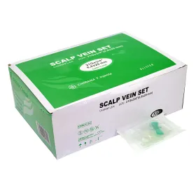 Πεταλούδες ενδοφλέβιες 100 τεμάχια 21G (0,8mm) πράσινες 