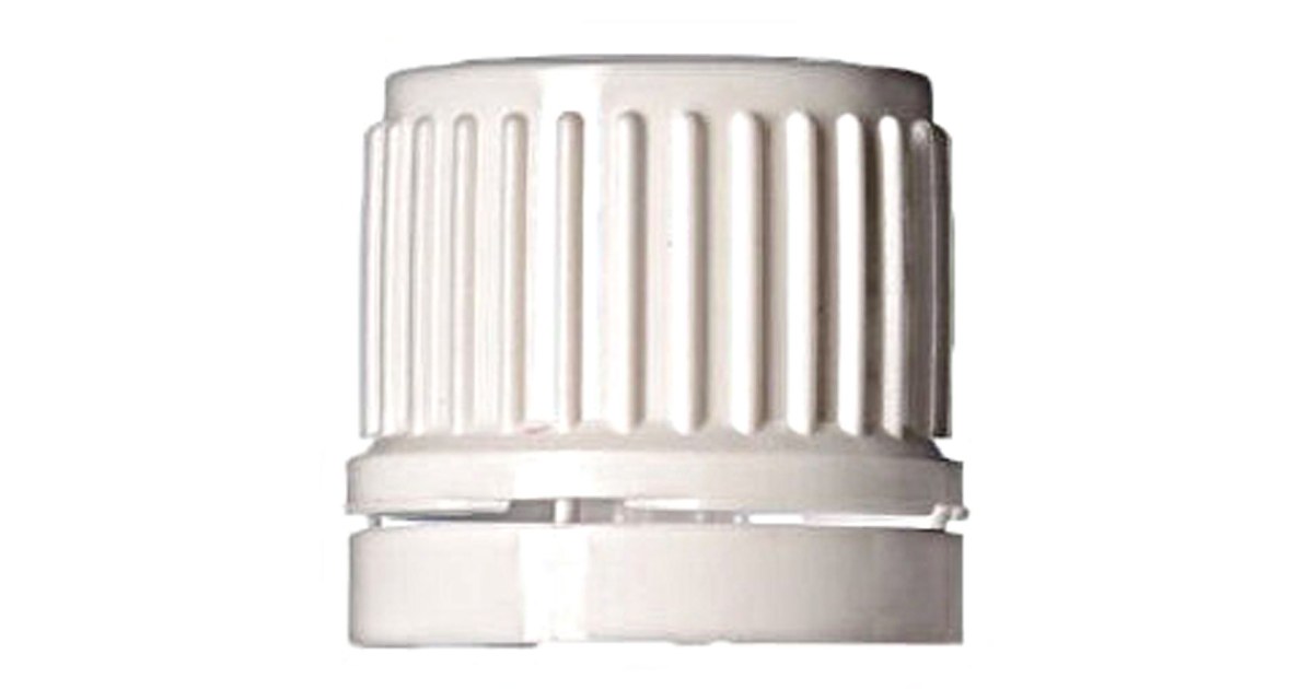 Plastic safety cap PP18 white | Δίγκας Γ. Ιατρικά