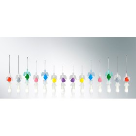 Venous catheters + valve + wings 50 pieces | No18 green - 