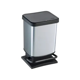 Κάδος τετράγωνος με πεντάλ PASO με υδραυλικό μηχανισμό κλεισίματος 20lit
