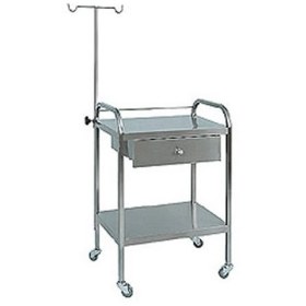 Τραπεζίδιο τροχήλατο INOX D10-30