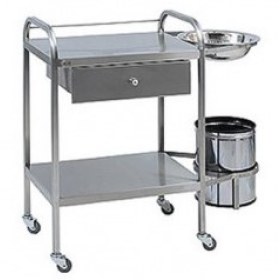 Τραπεζίδιο τροχήλατο INOX D10-26