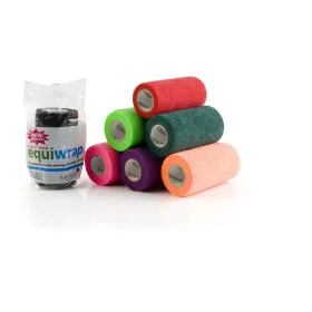 Self-adhesive elastic bandage Equiwrap - Mixed colours 10cm x 4.5m - 