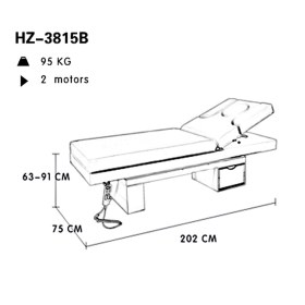 Electric Spa Bed with Led Light LIMB Warm