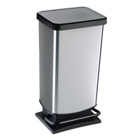 Κάδος τετράγωνος με πεντάλ PASO με υδραυλικό μηχανισμό κλεισίματος 40lit