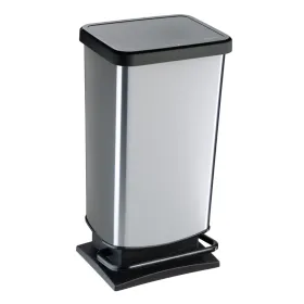 Κάδος τετράγωνος με πεντάλ PASO με υδραυλικό μηχανισμό κλεισίματος 40lit