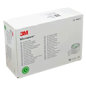 Ταινίες στερέωσης χάρτινες Micropore | 2.5cm x 9.1m κουτί 12 τεμαχίων