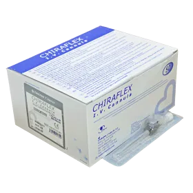 Venous catheters + valve + wings 50 pieces | No16 gray 