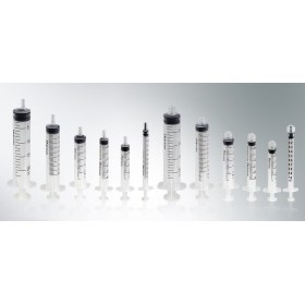 Σύριγγες πλαστικές Luer Lock βιδωτές μιας χρήσης χωρίς βελόνα 2ml 100 τεμάχια - 