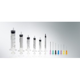 Σύριγγες πλαστικές μιας χρήσης Luer με αποσπώμενη βελόνα 100 τεμάχια | 5ml (0,80x40) 21G x 1 1/2 - Σύριγγες πλαστικές μιας χρήσης με αποσπώμενη βελόνα 5ml (0,80x40) 21G x 1 1/2 100 τεμάχια