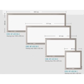 Διαφανοσκόπιο επιτοίχιο διπλό SLIM LED WEIKO - 