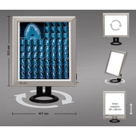 Διαφανοσκόπιο επιτραπέζιο μονό WEIKO SLIM LED  - 