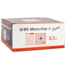 BD™ Micro-Fine σύριγγα ινσουλίνης 100 τεμάχια  - 