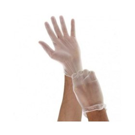 Classic 100 powder-free vinyl test gloves, transparent pieces | X-Large - 
