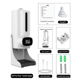 K9 PRO PLUS hand sanitizer & automatic temperature measuring device