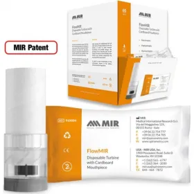 Disposable Turbine with Cardboard Mouthpiece FlowMir 60pcs