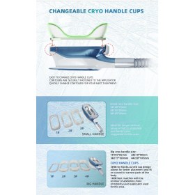 Cryolipolysis machine with Cryo 360 5pcs handles 