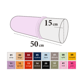 Cylindrical pillow cover