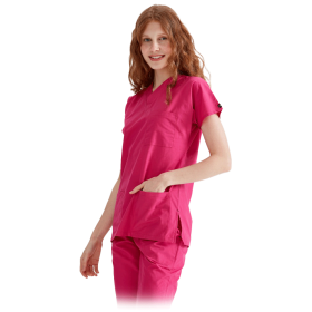 Unisex fuchsia envelope type suit set