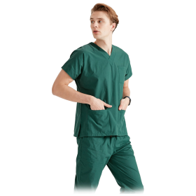 Unisex green envelope type suit set