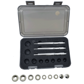 Σετ λαβών μικροδερμοαπόξεσης + αντ/κών κεφαλών με διαμάντι 100305 - Σετ κεφαλών δερμοαπόξεσης Deluxe 