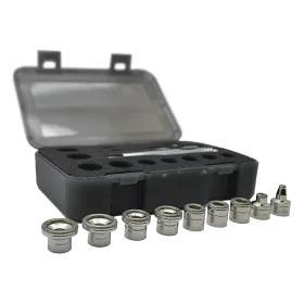 Σετ λαβών μικροδερμοαπόξεσης + αντ/κών κεφαλών με διαμάντι 100305 - Σετ κεφαλών δερμοαπόξεσης Deluxe 