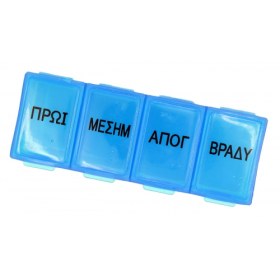 Daily pill box blue 