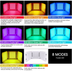 7-Colors Tri-Folding LED Light Therapy Machine