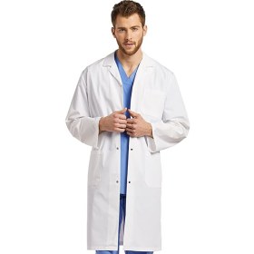 Men's white medical gown | M