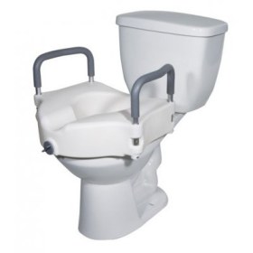 Raised toilet seat with arms 12.5 cm