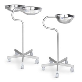 Τροχήλατος λεκανοστάτης Inox