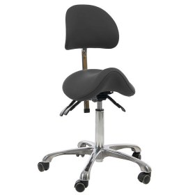 Σκαμπώ τροχήλατο σέλα με πλάτη NAGGURA - Σκαμπώ τροχήλατο τύπου σέλα με πλάτη NAGGURA 