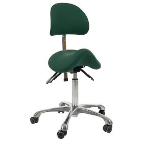 Σκαμπώ τροχήλατο τύπου σέλα με πλάτη NAGGURA