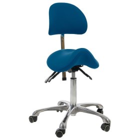 Σκαμπώ τροχήλατο τύπου σέλα με πλάτη NAGGURA