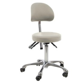 Σκαμπώ τροχήλατο με πλάτη NAGGURA | Λευκό