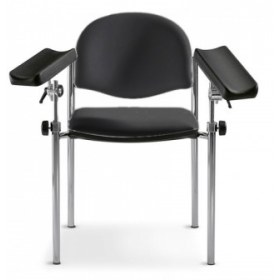 Καρέκλα αιμοληψίας - εμβολιασμού Haemo-Nova μαύρη 