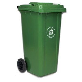 Κάδος ιατρικών-νοσοκομειακών αποβλήτων 240lit | Πράσινος - χωρίς πεντάλ