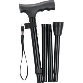 Πτυσσόμενο μπαστούνι αλουμινίου μαύρο