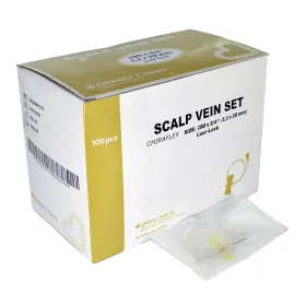 Πεταλούδες ενδοφλέβιες 100 τεμάχια 19G (1.1mm) κίτρινες 