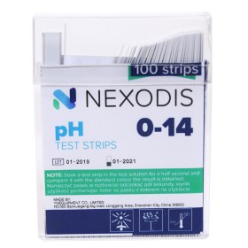 Ταινίες μέτρησης Ph, εύρος pH 0-14, 100 τεμάχια 