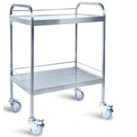 Τραπεζίδιο τροχήλατο INOX D-39