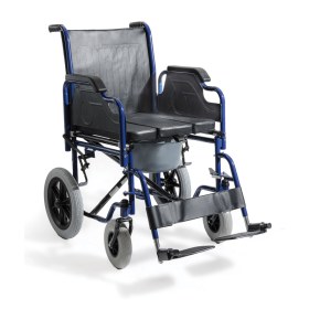 Αναπηρικό αμαξίδιο μεταφοράς με δοχείο WC Standard AC–42Δ μπλε